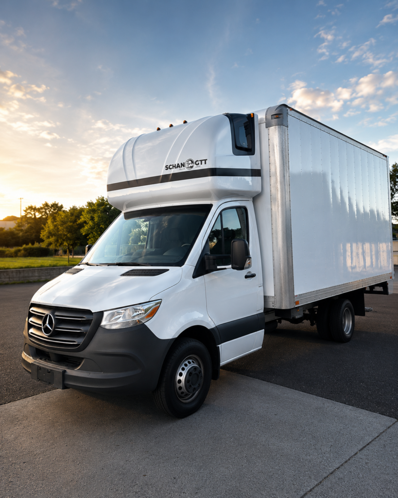 16 feet box trucks (Ford Transit, Ram pro Master, Mersedes Sprinter)